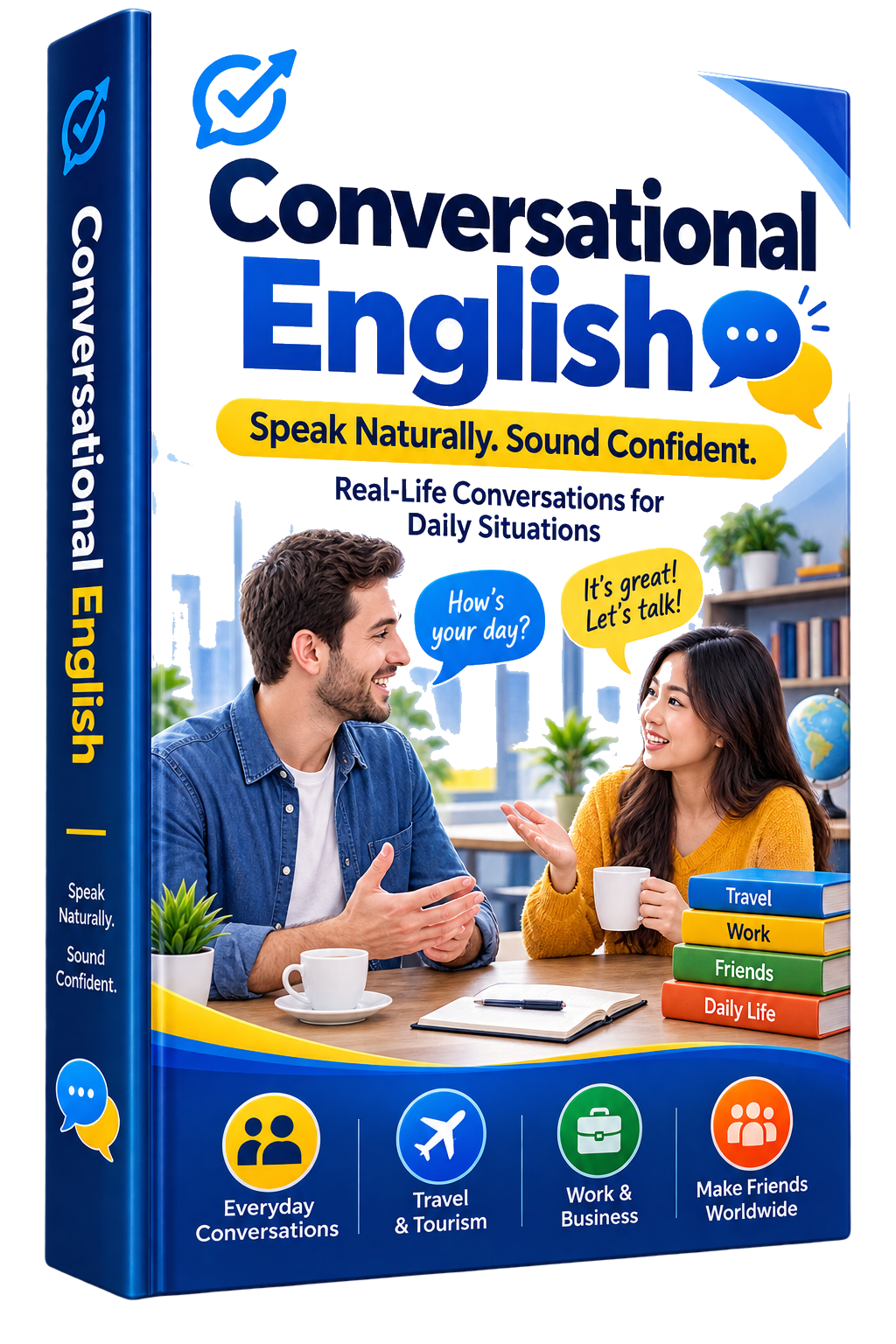 Conversational English course book cover